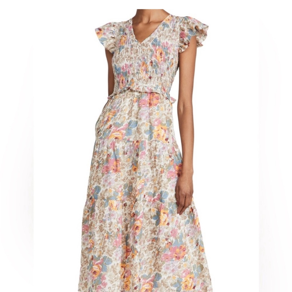 SEA Ines Floral Fit & Flare Dress - Picture 2 of 8